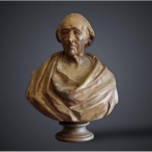 Sculpture Depicting The Bust Of A Man