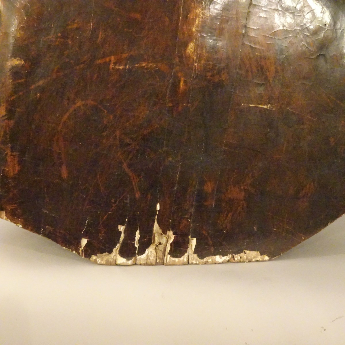 Buste d'évêque En Bois Argenté, XVIIe Siècle-photo-3