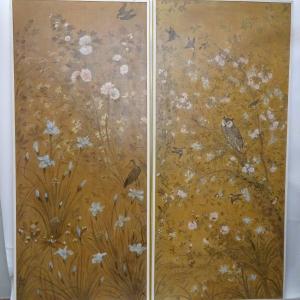 Pair Of 18th Century Wallpaper Panels