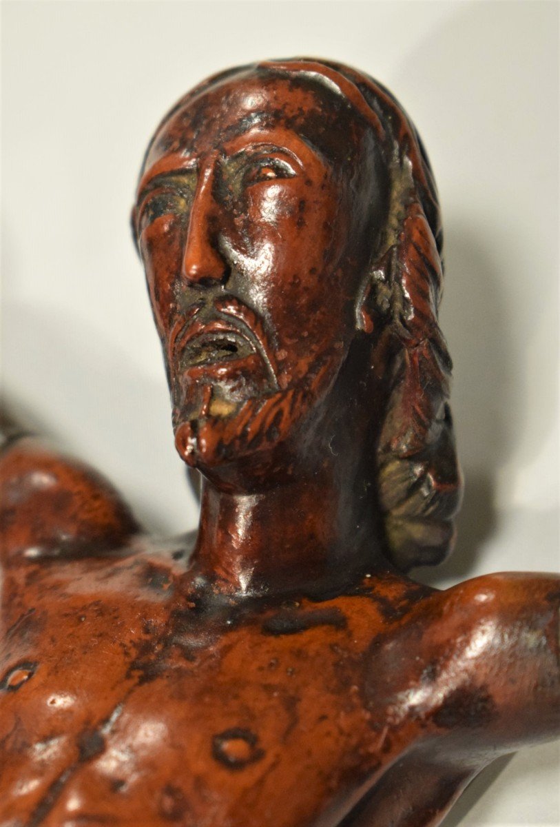  Christ Crucified, Finely Carved  In Boxwood Italy 15th Century-photo-4