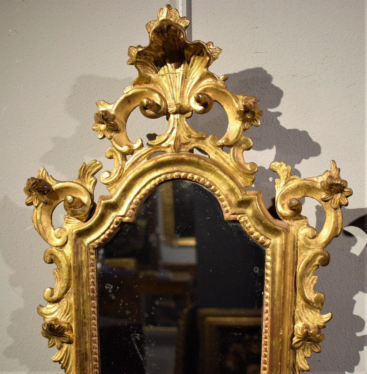 Paire de Miroirs Louis XV  - Venise, XVIIIème-photo-1