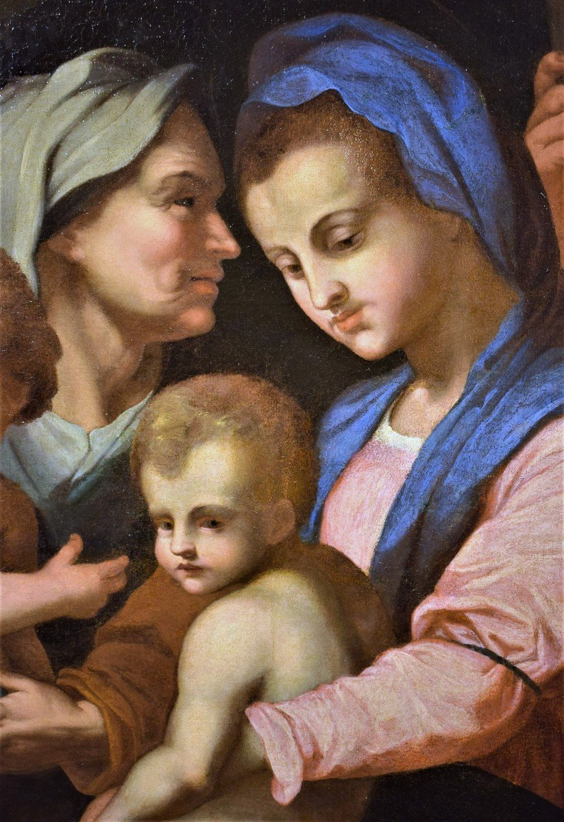 Sainte Famille, Elisabeth et Saint Jean l' Enfant - cercle Andrea del Sarto, Florence XVIème-photo-2