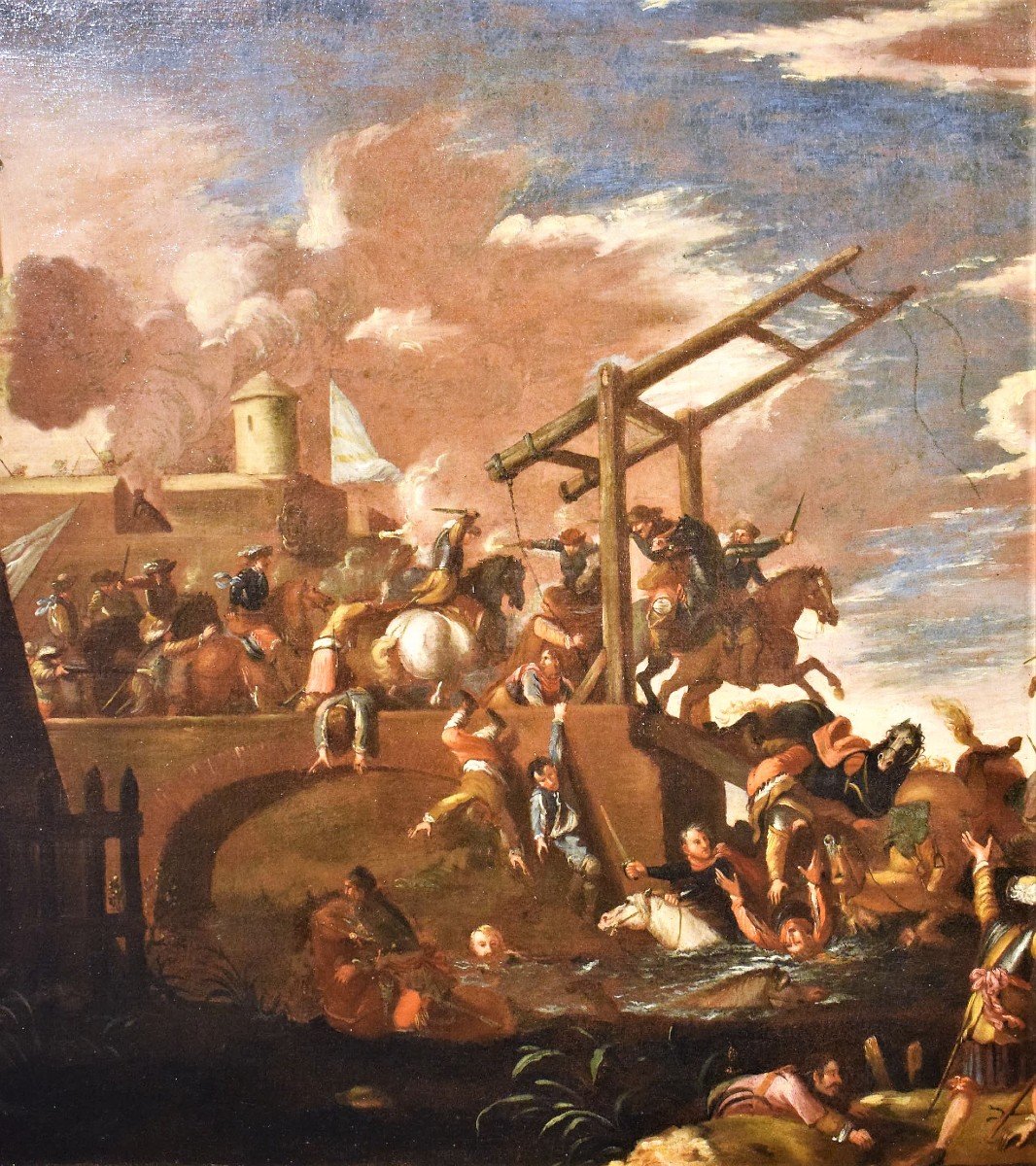 Battle Under The Fortress -jacques Courtois The Borgognone (1621-1676)-photo-3