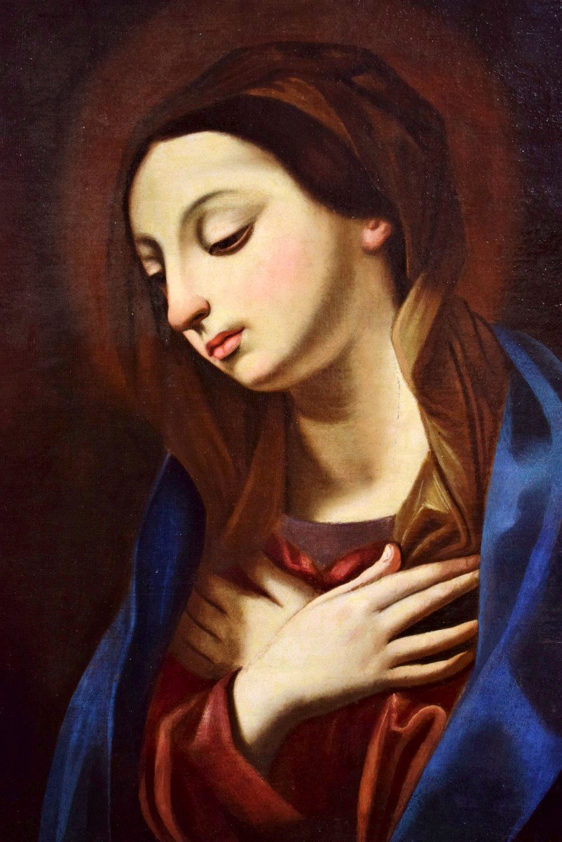 Vierge en Prière - Cercle de Guido Reni, 2e moitié du XVIIème-photo-2