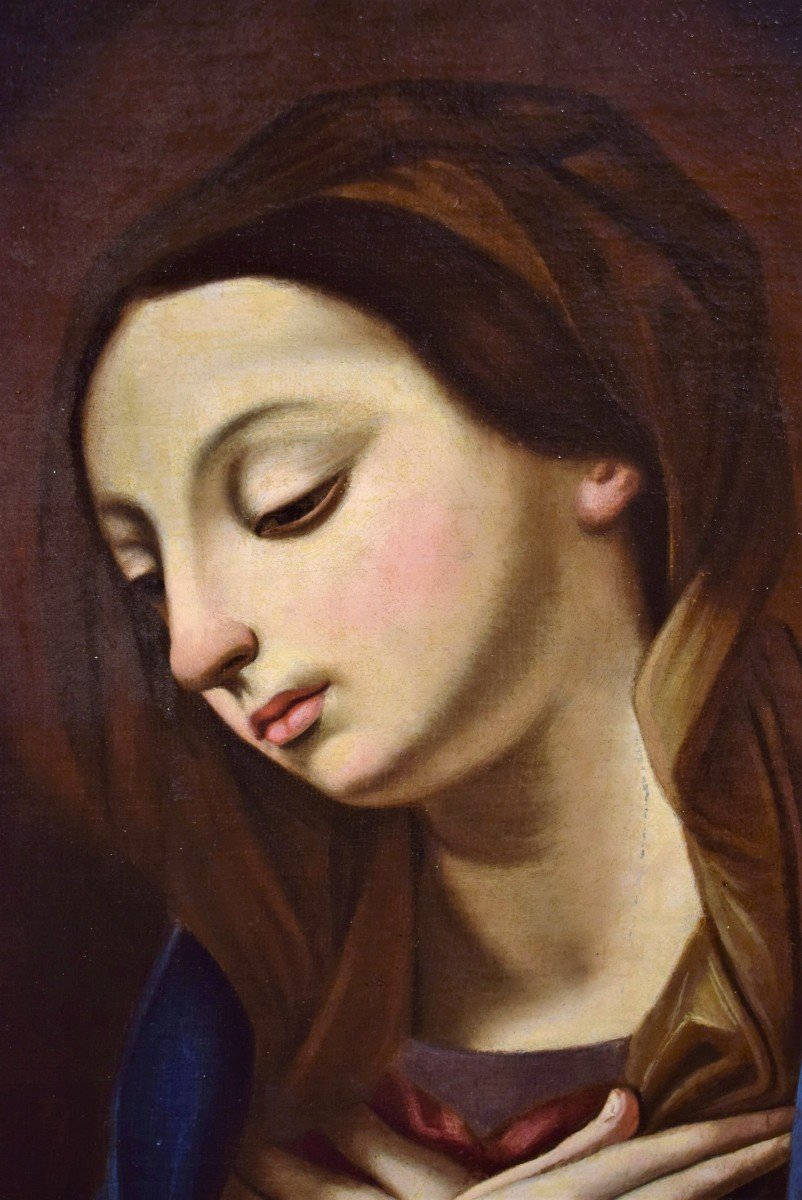 Vierge en Prière - Cercle de Guido Reni, 2e moitié du XVIIème-photo-3