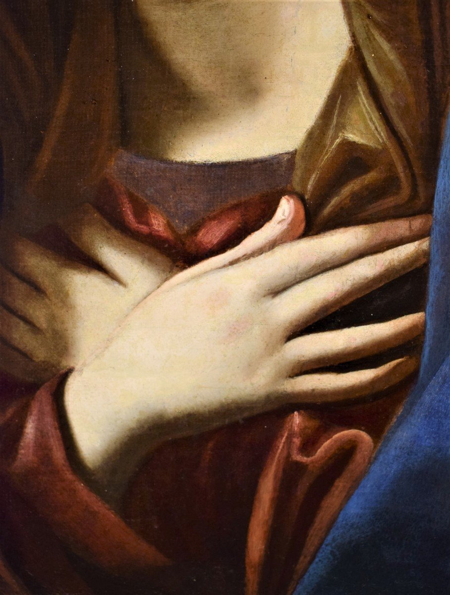 Vierge en Prière - Cercle de Guido Reni, 2e moitié du XVIIème-photo-2