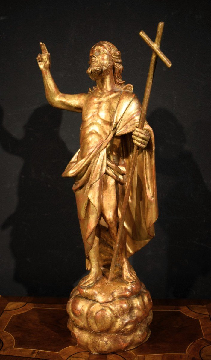 Christ ressuscité - Sculpture en bois doré - Rome,  début du  XVIIIe siècle-photo-3