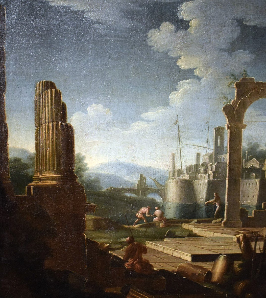 Caprice architectural - Gennaro Greco (Naples, 1663-1714)-photo-2