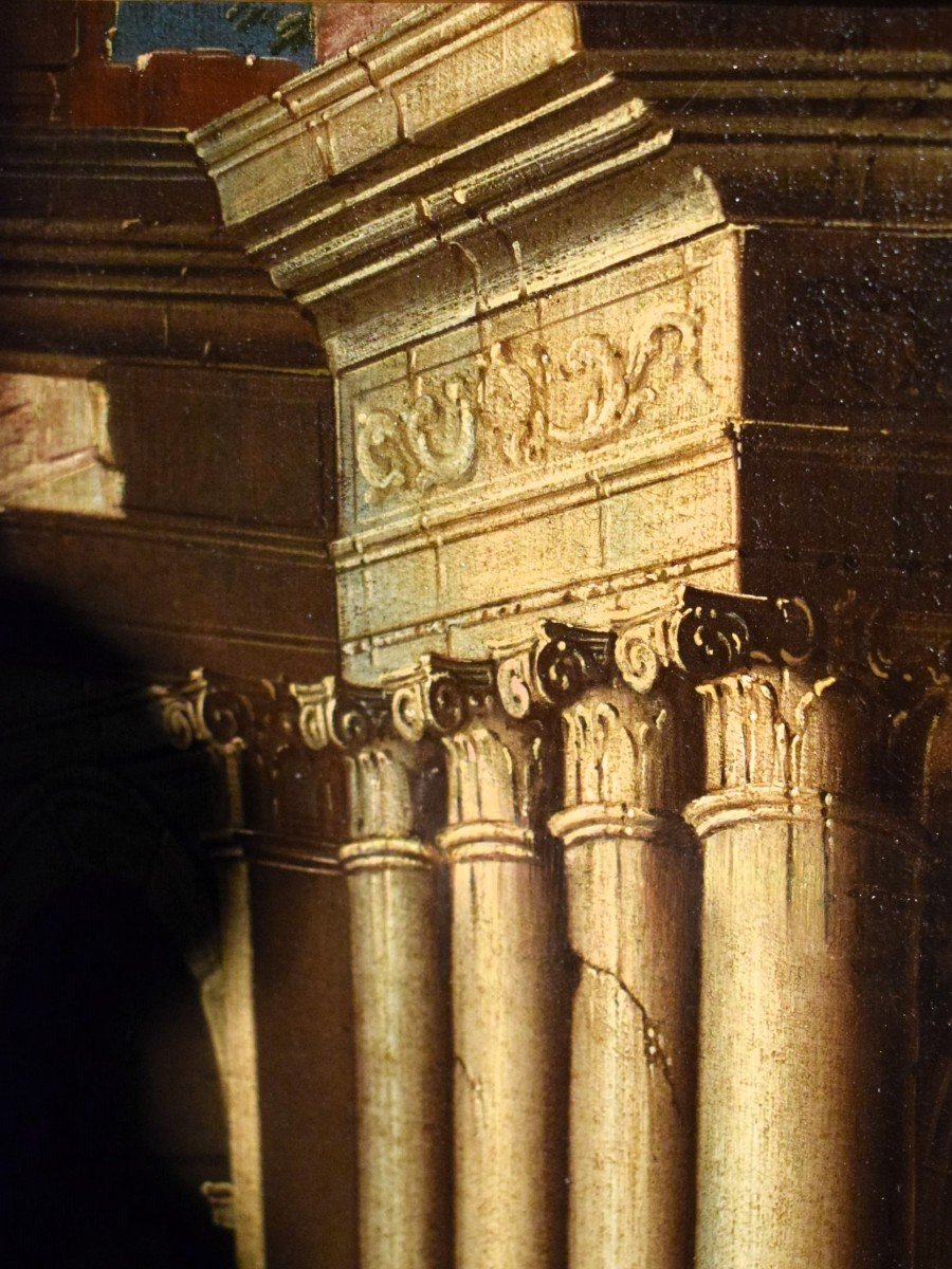 Architectural Capriccio - Gennaro Greco (naples,1663-1714)-photo-6