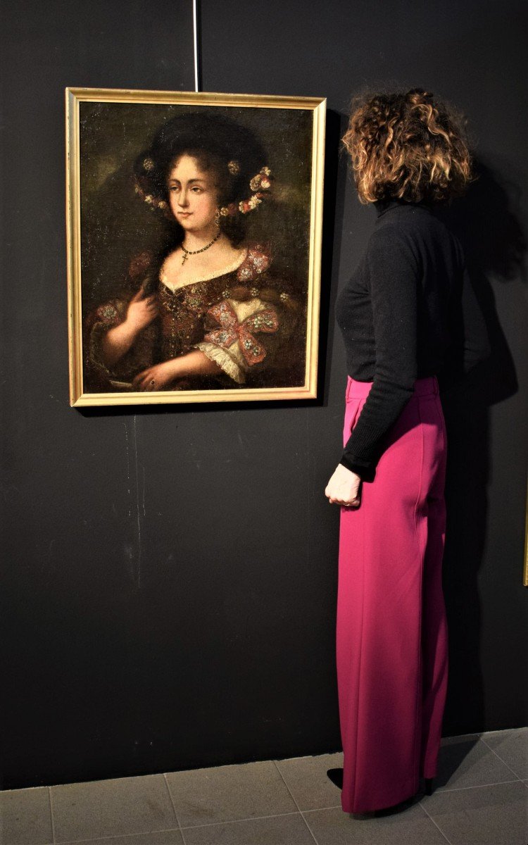 Young Woman In Provençal Costume French School  Early 18th C.-photo-4