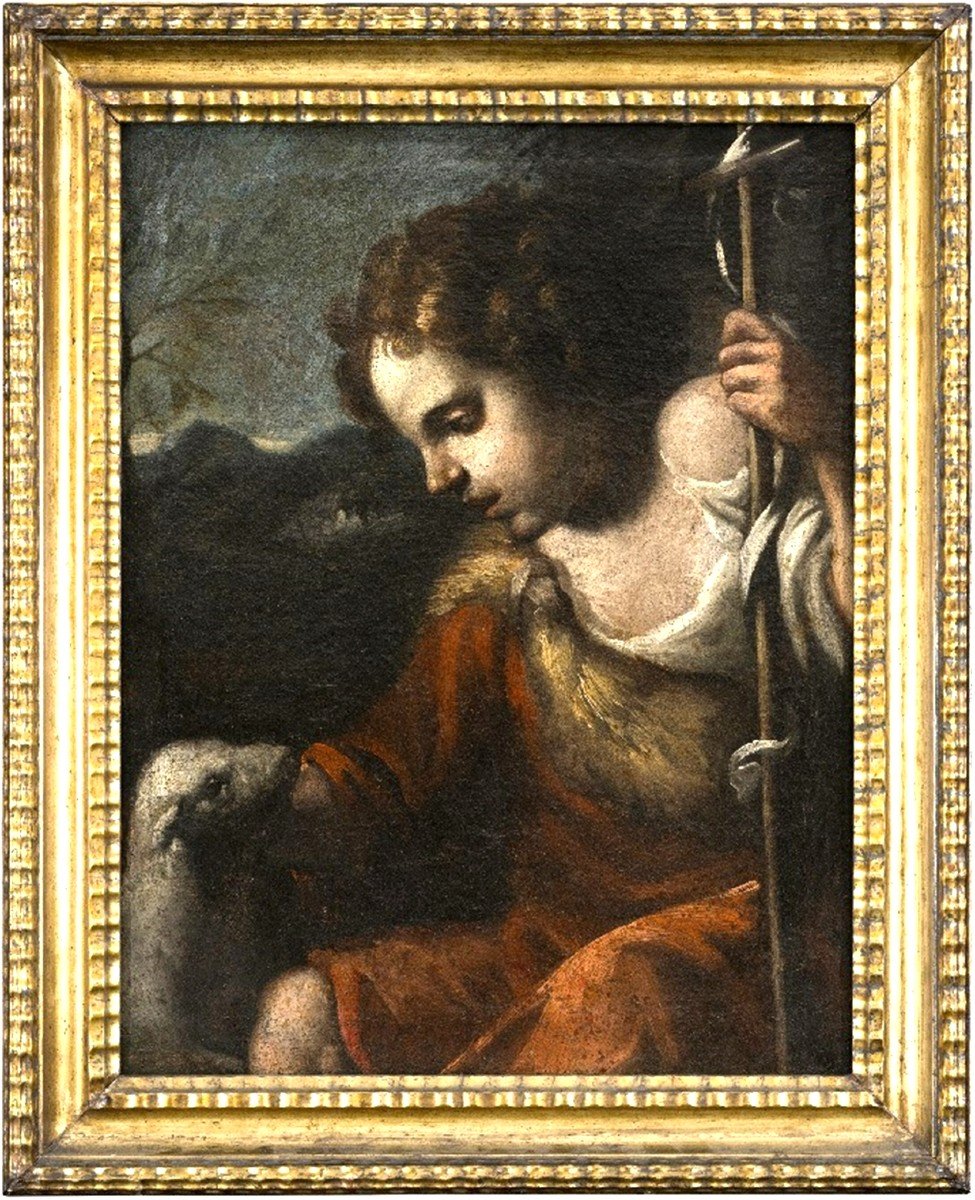 Saint John The Baptist As A Child - Emilian School Of The 17th Century