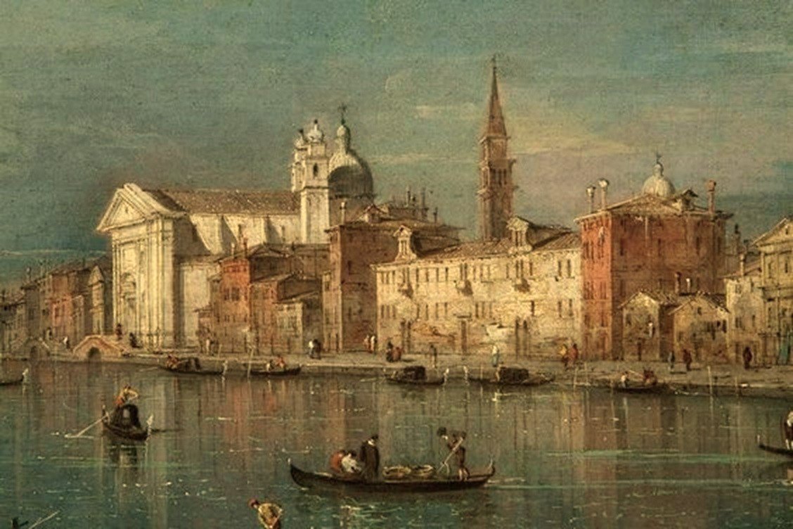 Venise, le Canal de la Giudecca - atelier de Francesco Guardi - XVIIIe siècle-photo-8