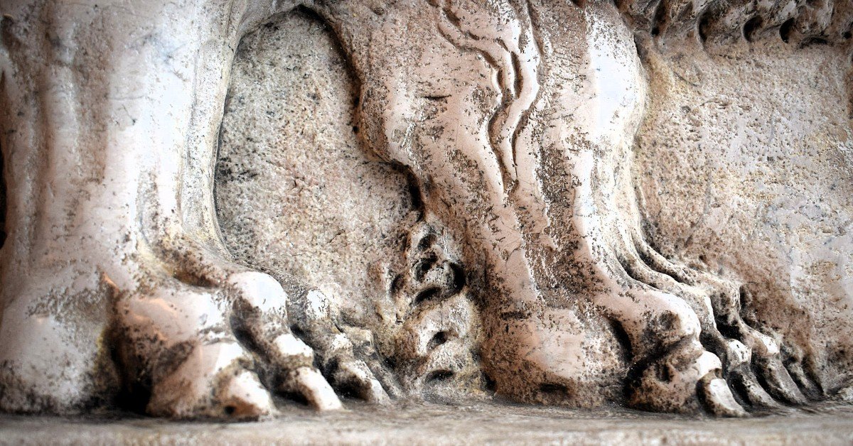 The Lion Of St. Mark -  Istrian White Marble-photo-5