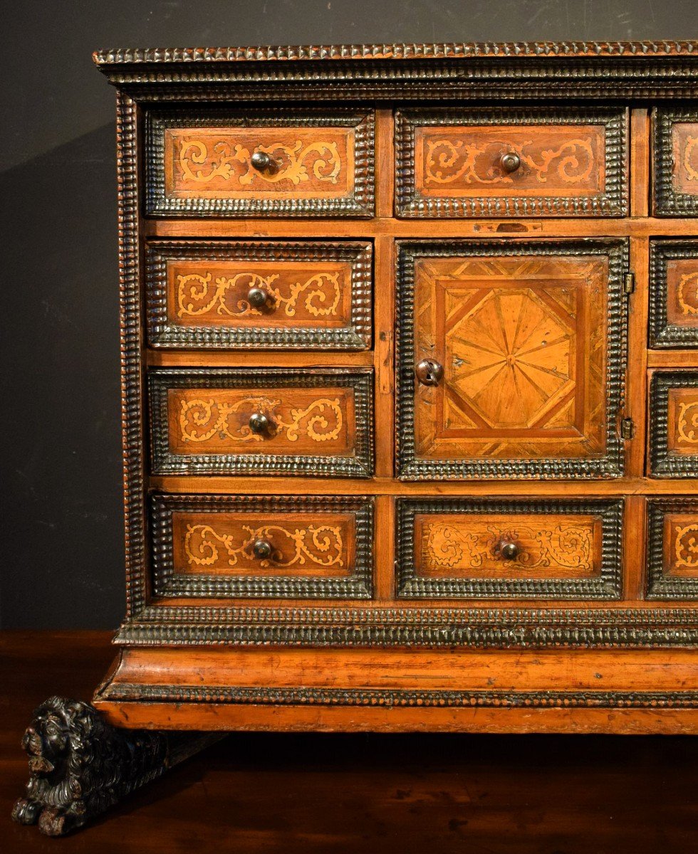 Inlaid Coin Cabinet City Of Verona 2nd Half Of The 16th Century-photo-2