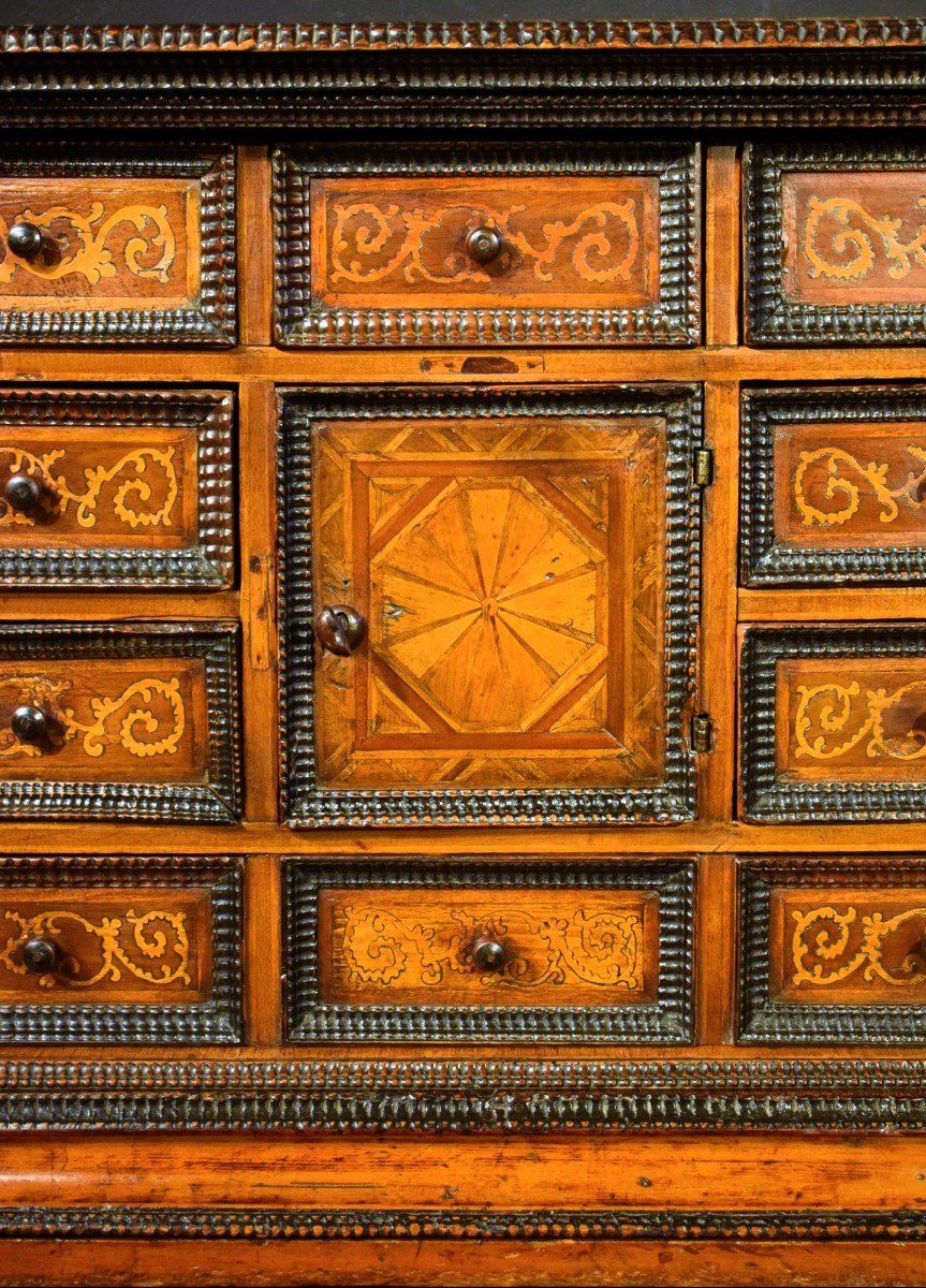 Inlaid Coin Cabinet City Of Verona 2nd Half Of The 16th Century-photo-4