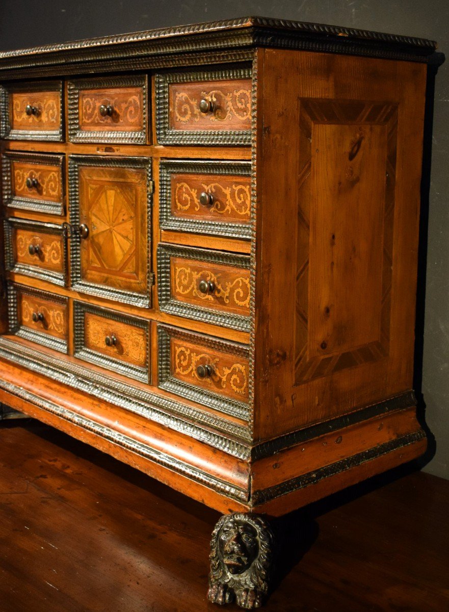 Inlaid Coin Cabinet City Of Verona 2nd Half Of The 16th Century-photo-1