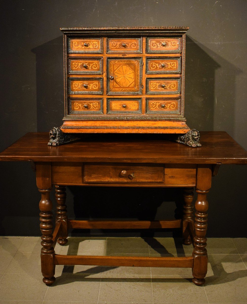 Inlaid Coin Cabinet City Of Verona 2nd Half Of The 16th Century-photo-8