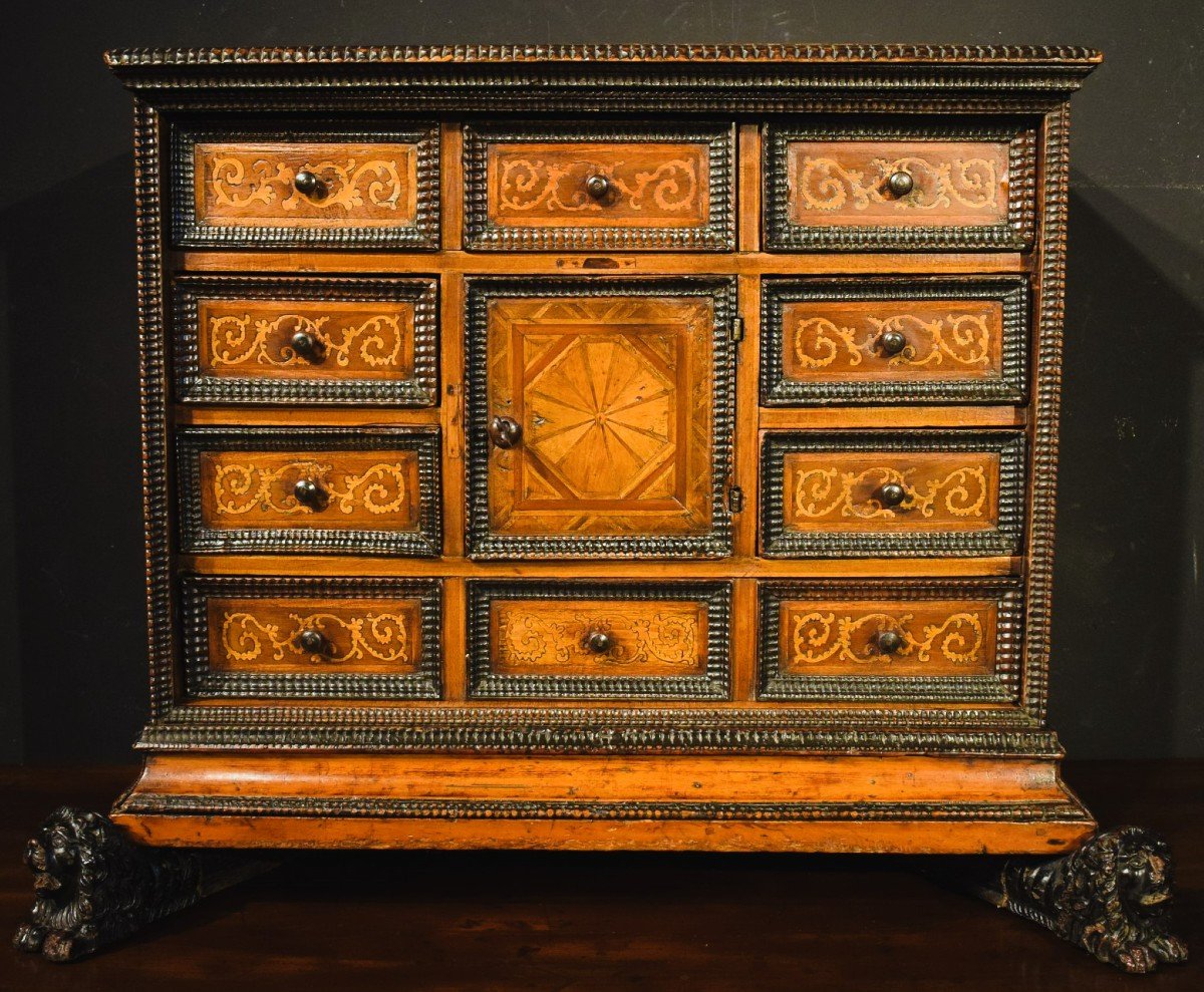 Inlaid Coin Cabinet City Of Verona 2nd Half Of The 16th Century