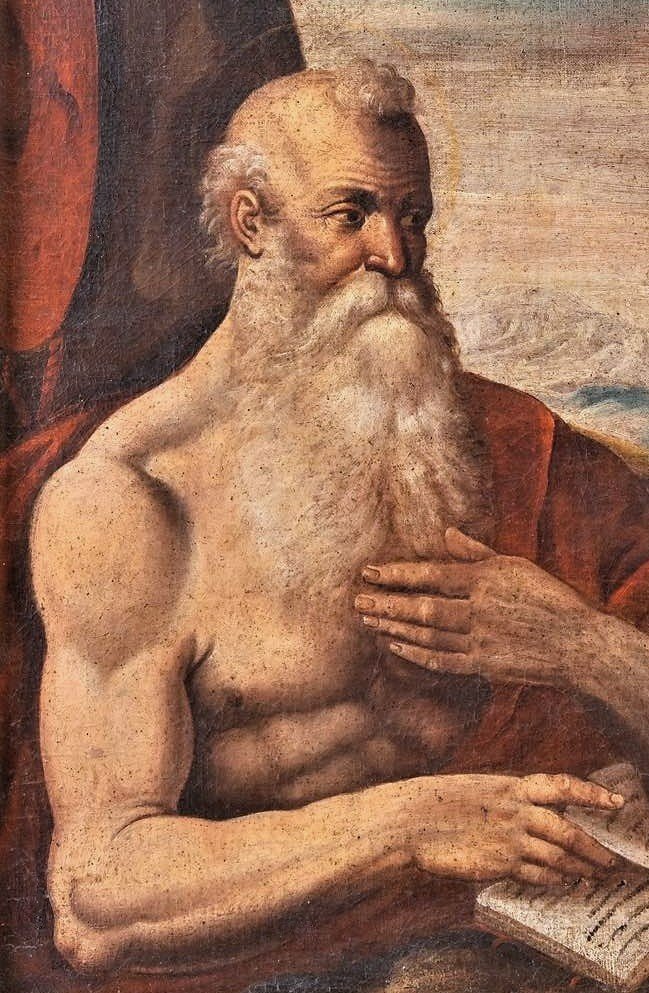 Saint Jerome - Venetian School Of The 16th Century-photo-3