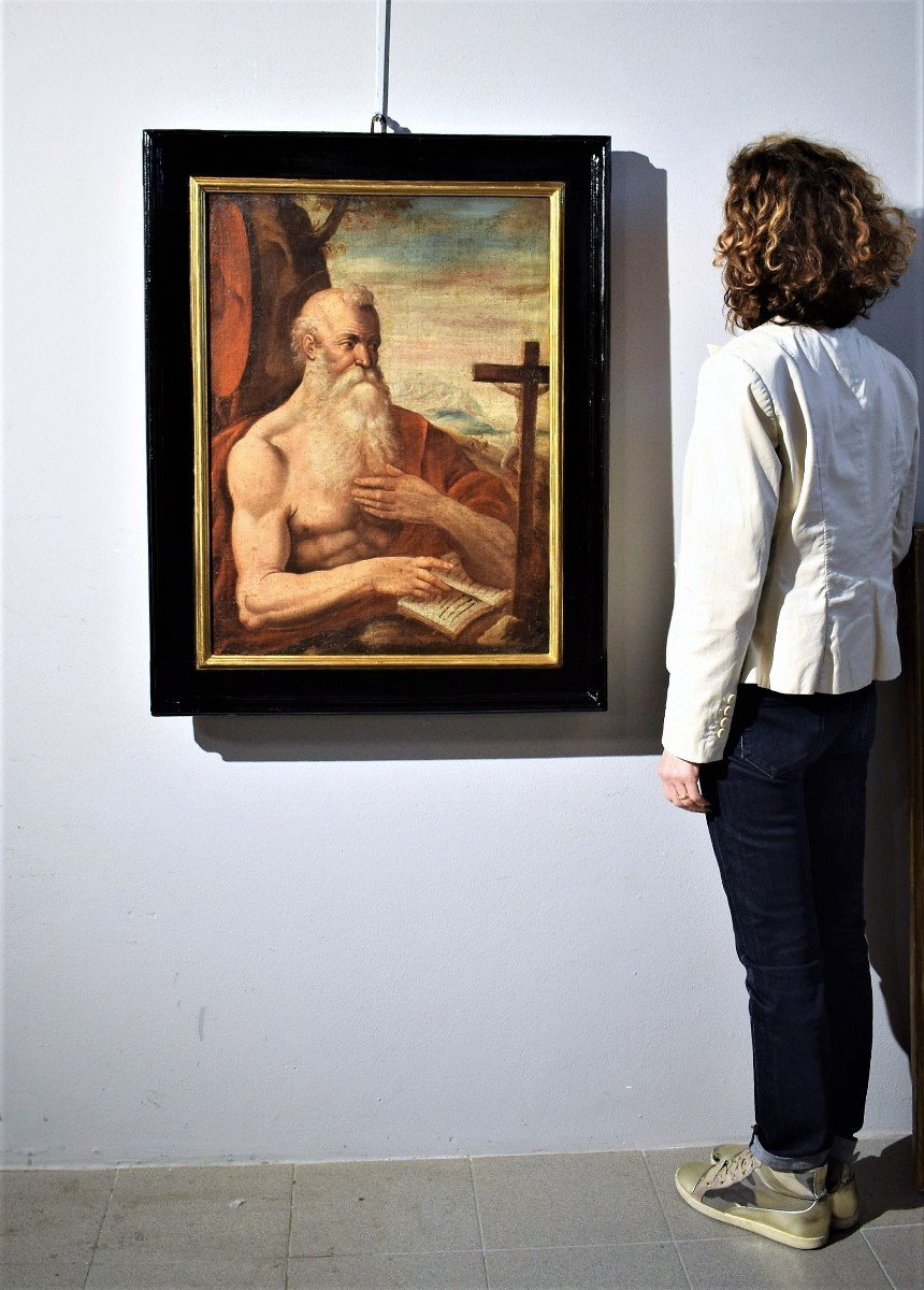 Saint Jerome - Venetian School Of The 16th Century-photo-8