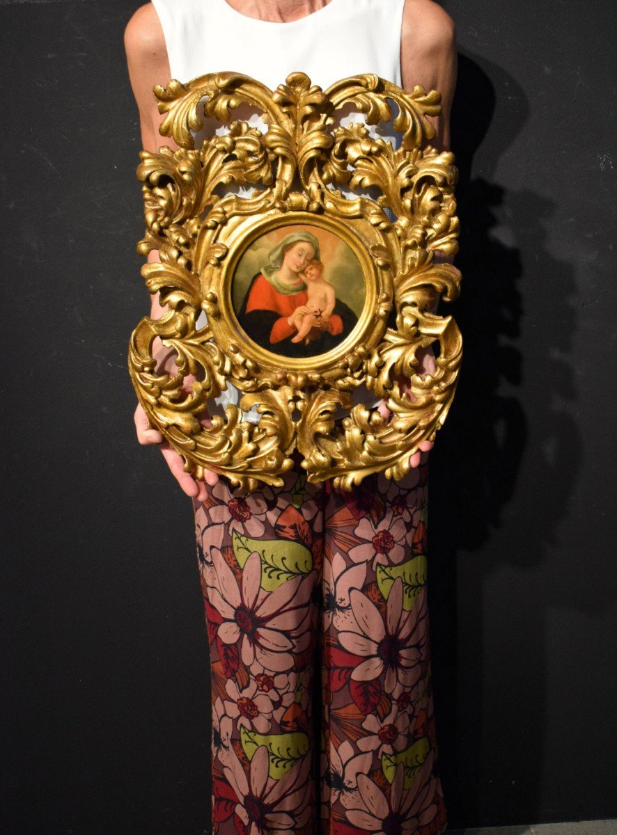 Vierge And Child -  Bologna, 18th Century-photo-5