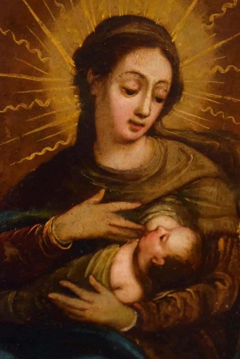 Virgin Of The Milk -  Flamish School, 17th Century-photo-1