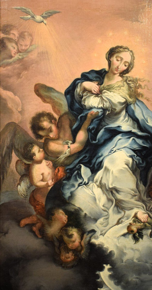 Assomption de la Vierge -  Cercle de Domenico Piola (Gênes, 1627 – 1703)-photo-3