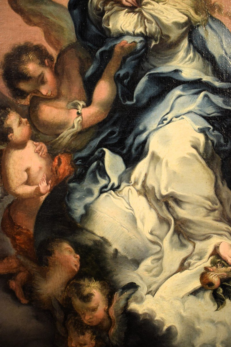 Assomption de la Vierge -  Cercle de Domenico Piola (Gênes, 1627 – 1703)-photo-4