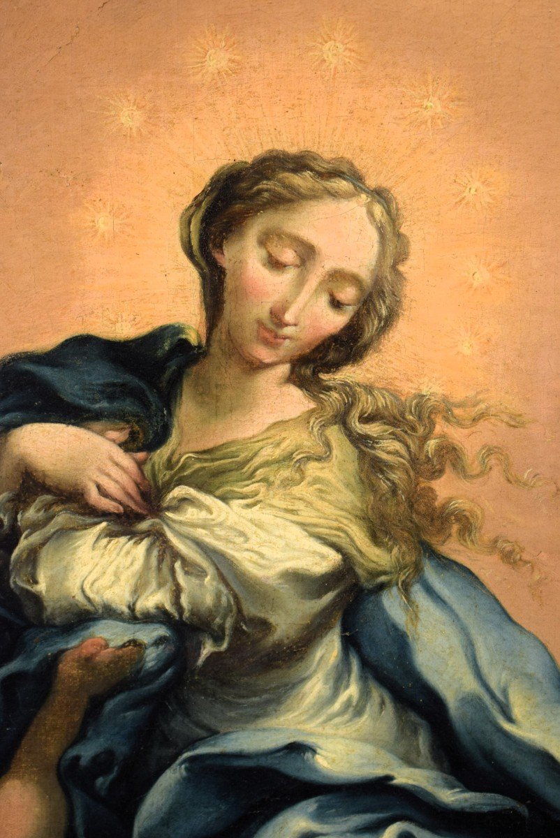 Assomption de la Vierge -  Cercle de Domenico Piola (Gênes, 1627 – 1703)-photo-1