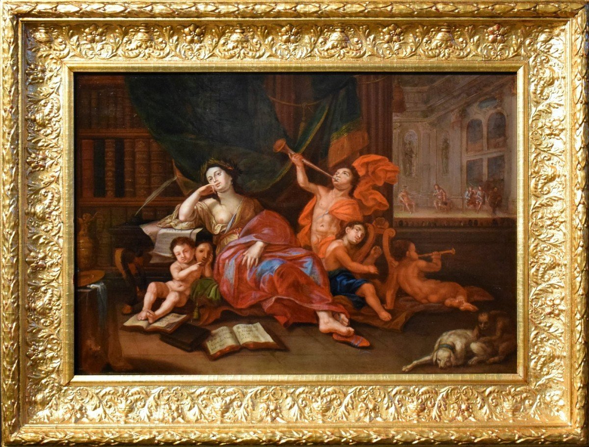 Allégorie du théâtre - Carle Van Loo (1705-1765) entourage-photo-2