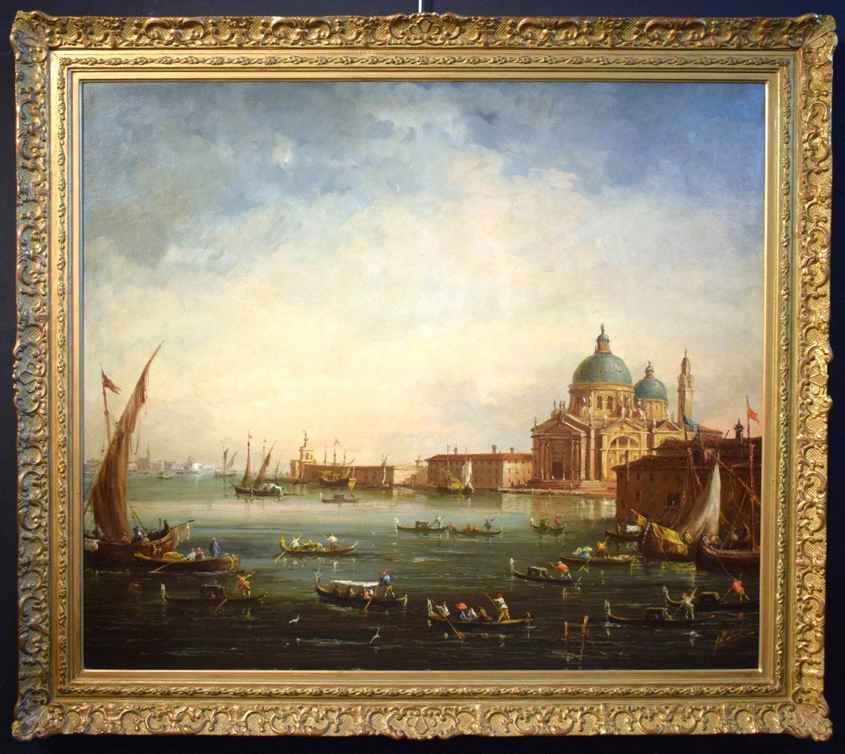 Venise, Vue panoramique sur le Grand Canal - fin du XIXe siècle-photo-2