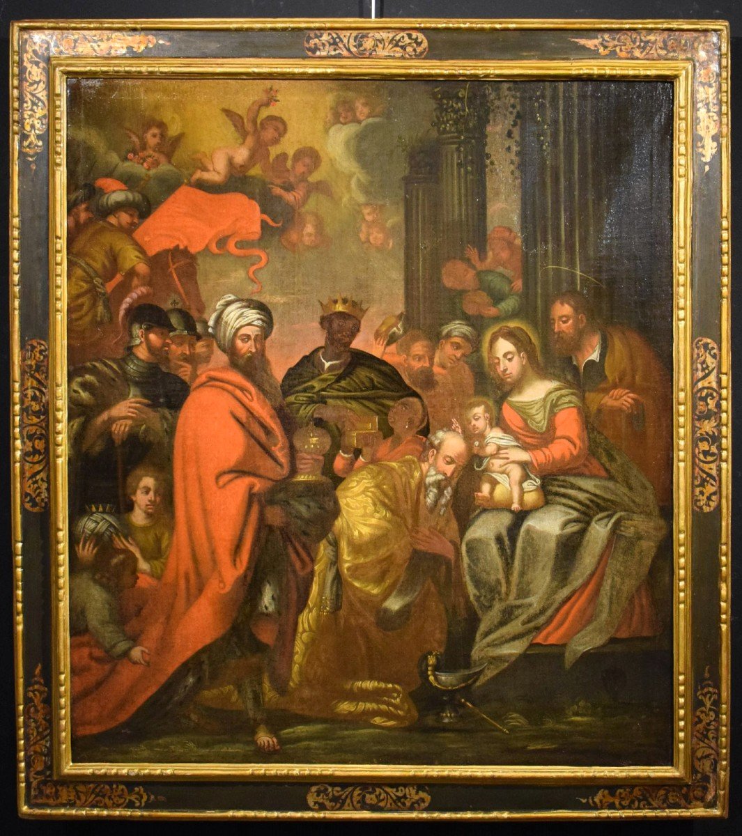 The Adoration Of The Magi -  Flemish Master 1st Half Of The 17th Century