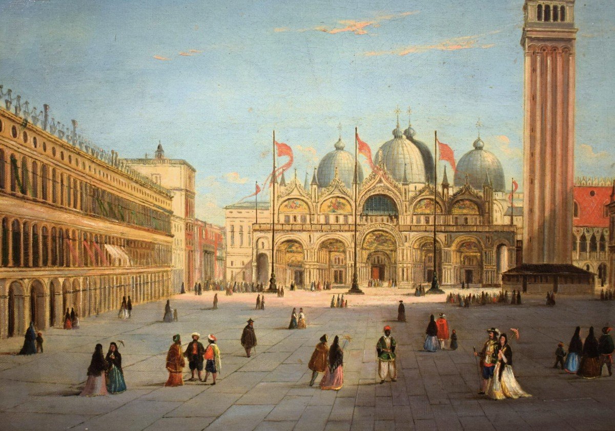 Venice, View Of Piazza San Marco -  Canaletto (venice, 1697–1768) Circle-photo-2