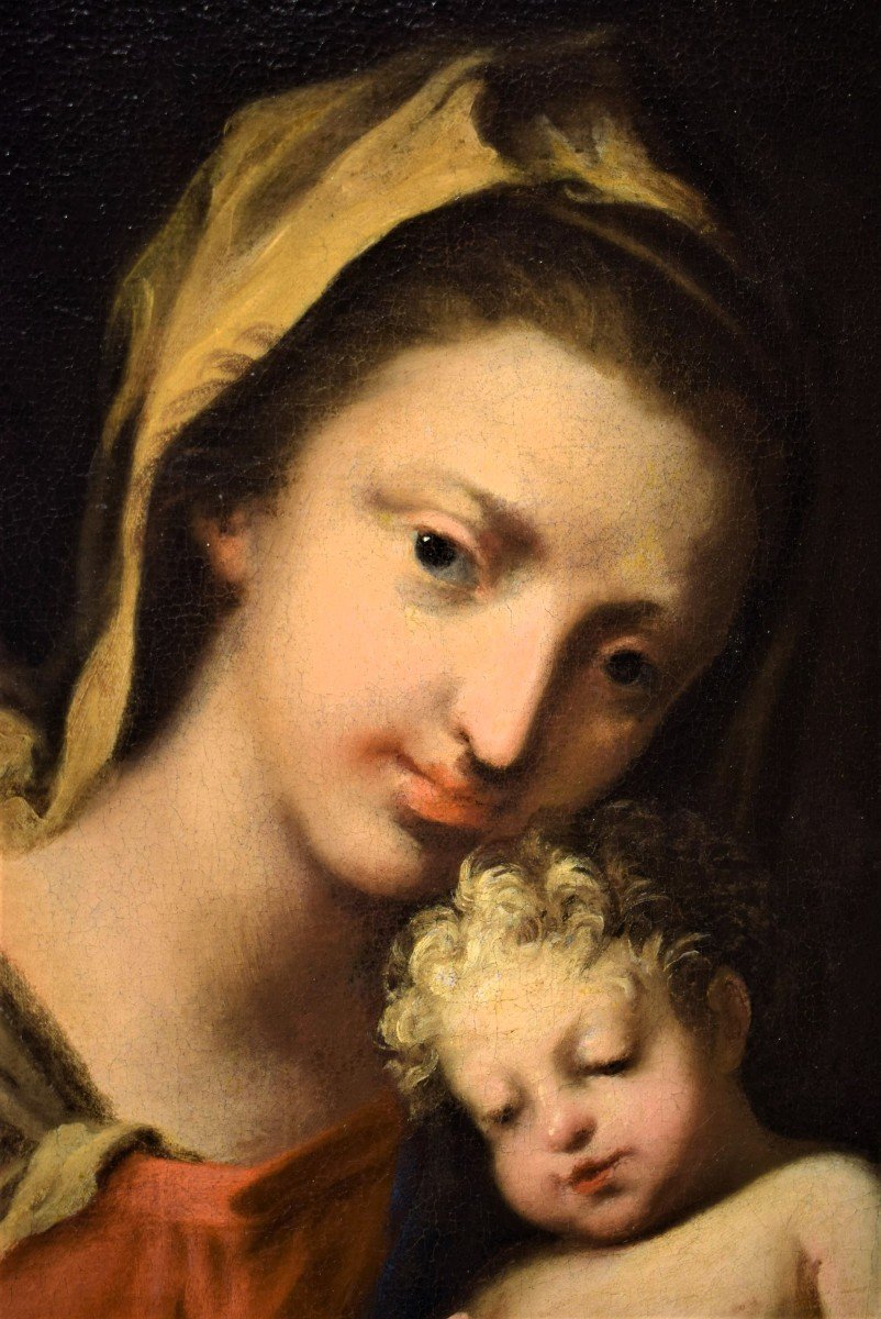 Vierge à l'Enfant et le petit Saint Jean - Jacopo Amigoni (Naples 1682-Madrid 1752)-photo-3