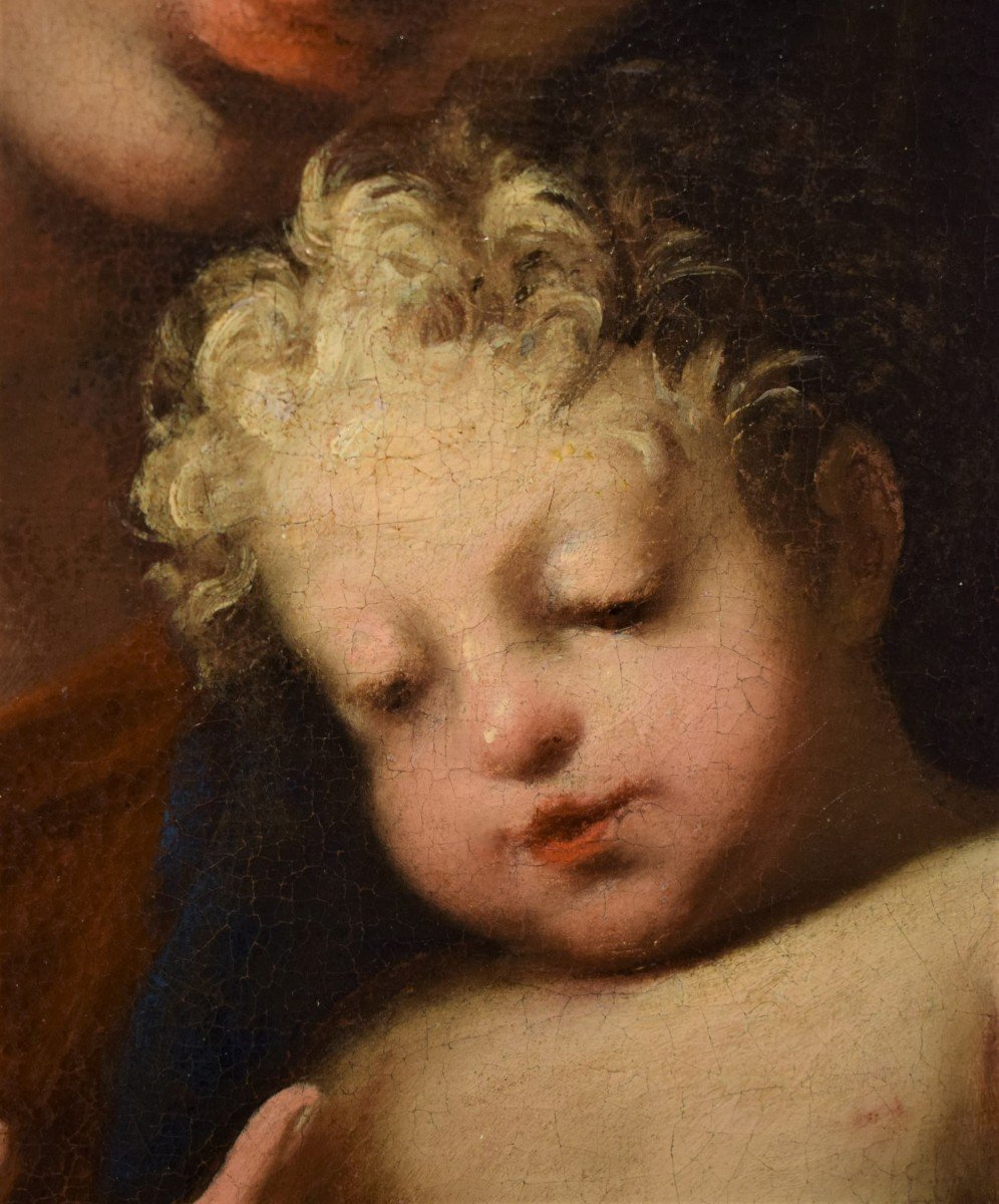 Vierge à l'Enfant et le petit Saint Jean - Jacopo Amigoni (Naples 1682-Madrid 1752)-photo-1