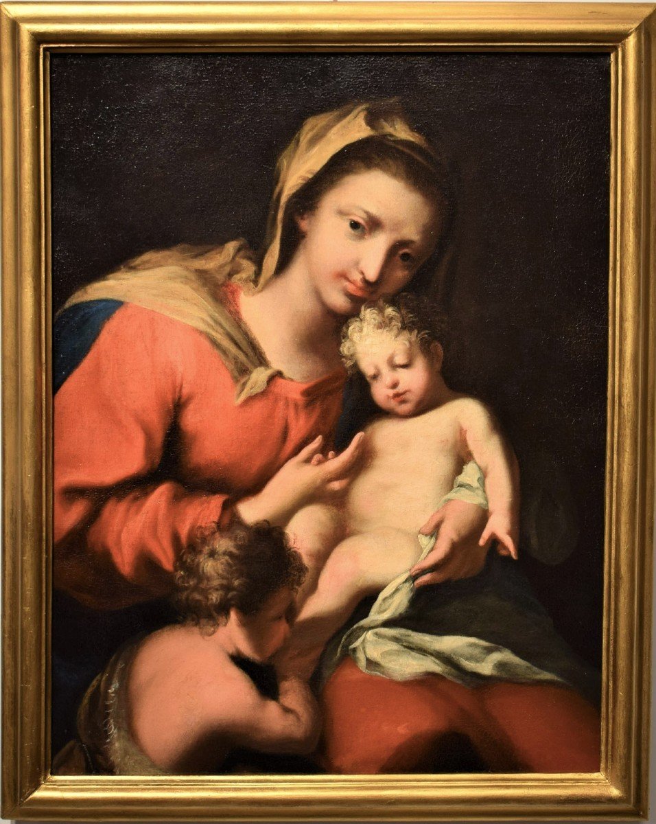 Vierge à l'Enfant et le petit Saint Jean - Jacopo Amigoni (Naples 1682-Madrid 1752)-photo-6