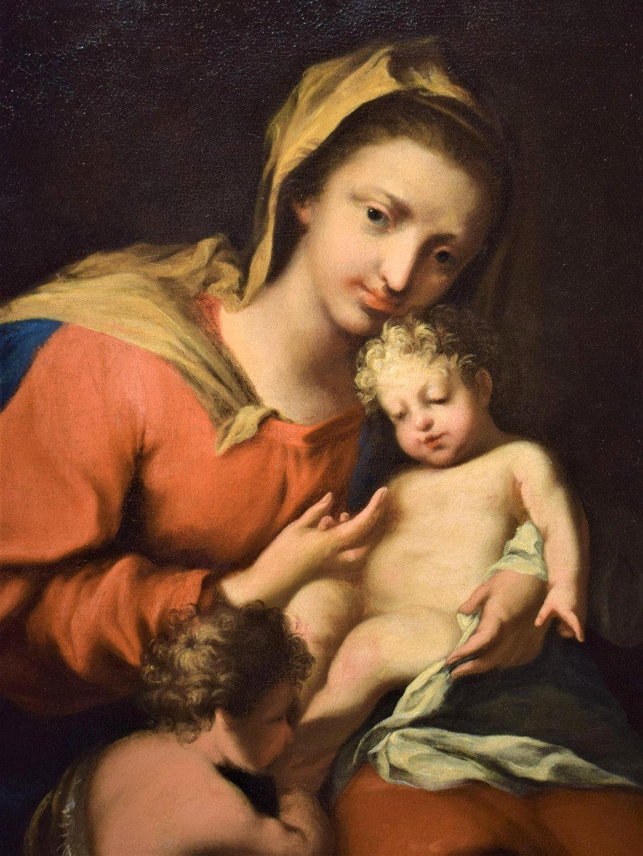 Vierge à l'Enfant et le petit Saint Jean - Jacopo Amigoni (Naples 1682-Madrid 1752)