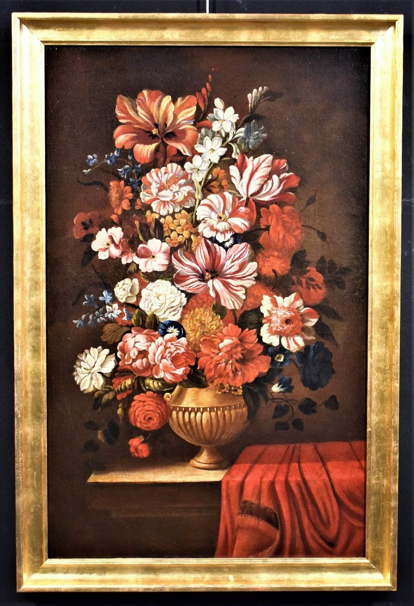 Nature morte de fleurs - Atelier de Nicolas Baudesson  (Troyes, 1611 – Paris, 1680)-photo-2