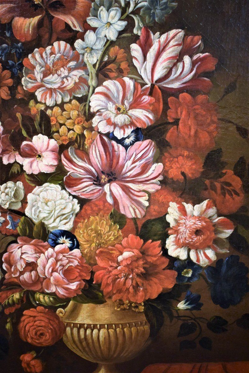 Nature morte de fleurs - Atelier de Nicolas Baudesson  (Troyes, 1611 – Paris, 1680)-photo-4