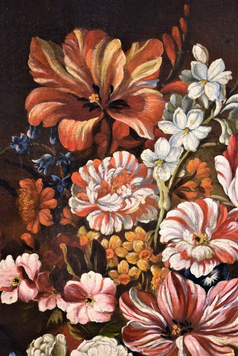 Nature morte de fleurs - Atelier de Nicolas Baudesson  (Troyes, 1611 – Paris, 1680)-photo-1