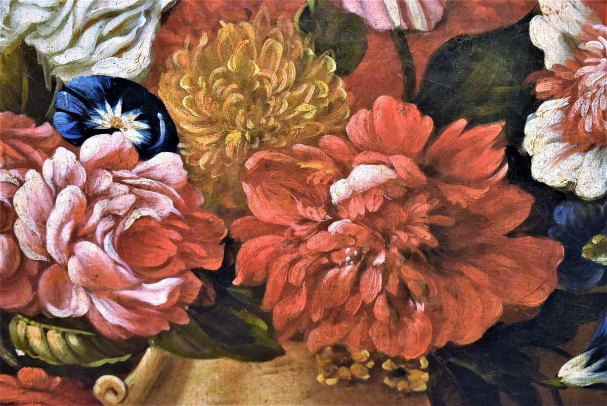 Nature morte de fleurs - Atelier de Nicolas Baudesson  (Troyes, 1611 – Paris, 1680)-photo-6