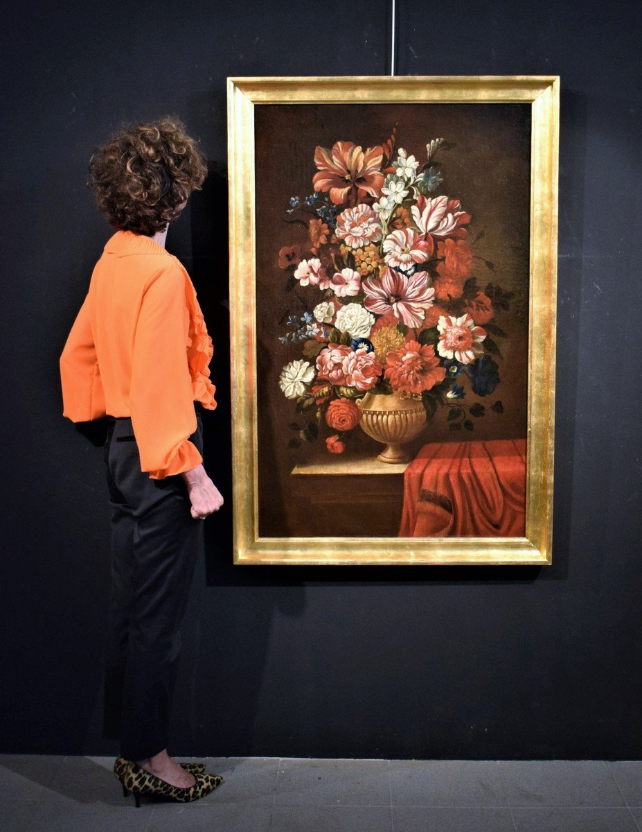 Nature morte de fleurs - Atelier de Nicolas Baudesson  (Troyes, 1611 – Paris, 1680)-photo-8