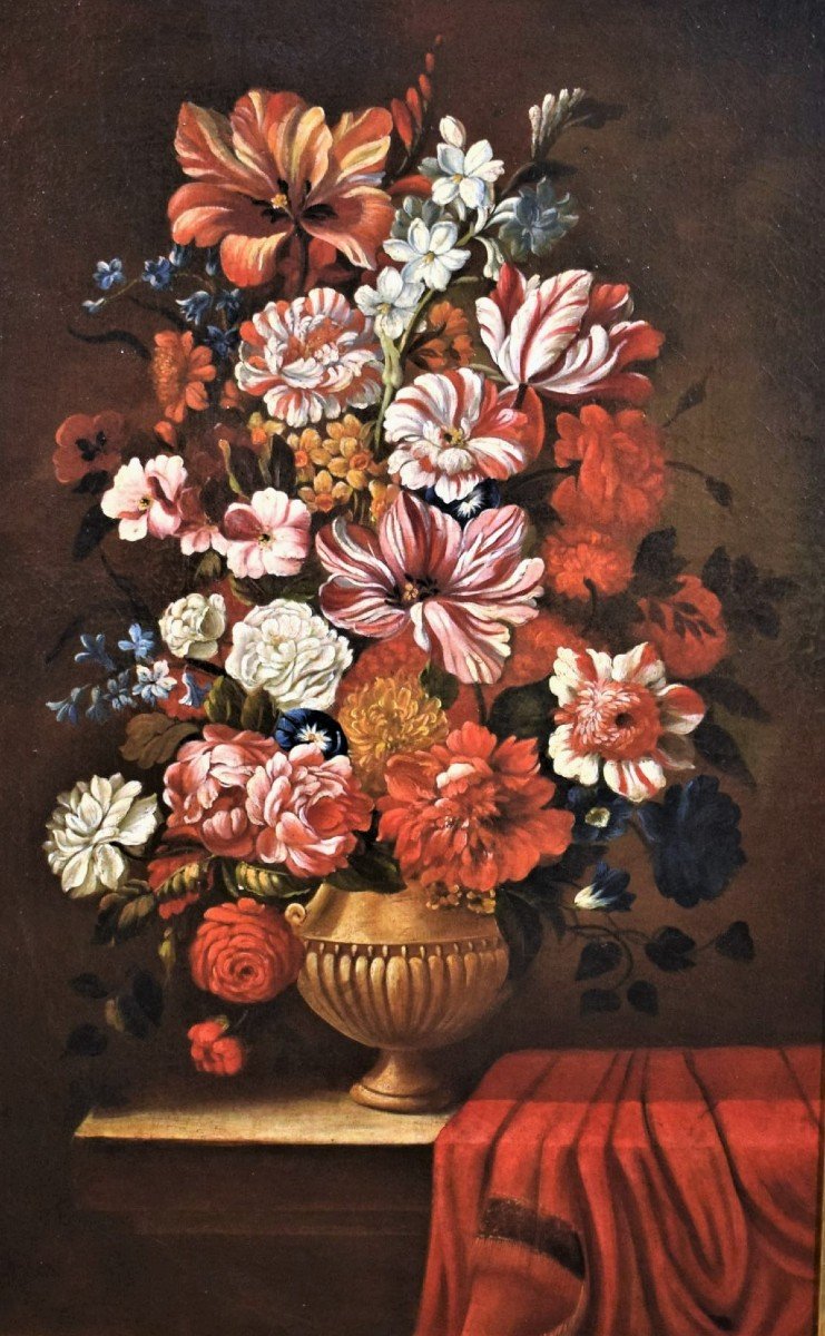 Nature morte de fleurs - Atelier de Nicolas Baudesson  (Troyes, 1611 – Paris, 1680)