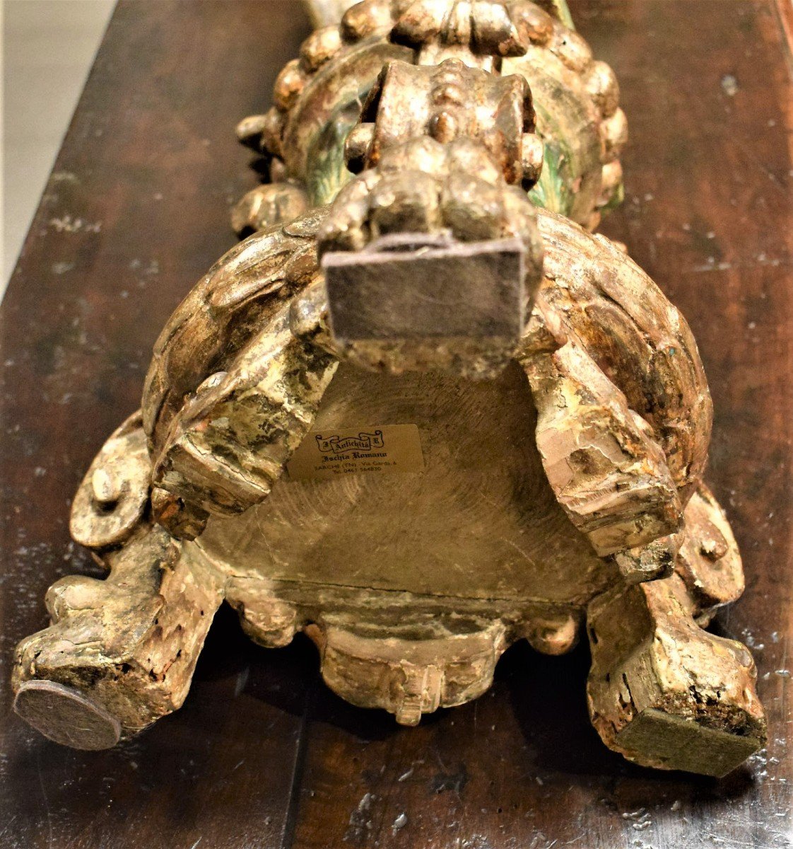 Sculpture en bois  représentant un Putto - Venise, époque Louis XVI -photo-5