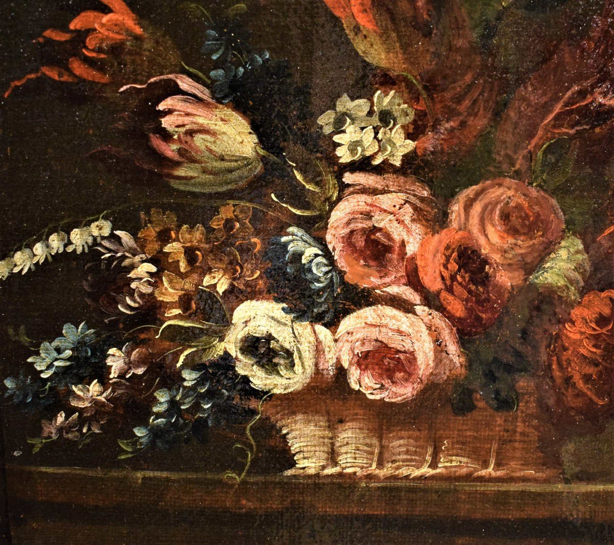 Nature morte de fleurs et majolique - Gaspare Lopez (Naples 1677-Florence 1732)-photo-4