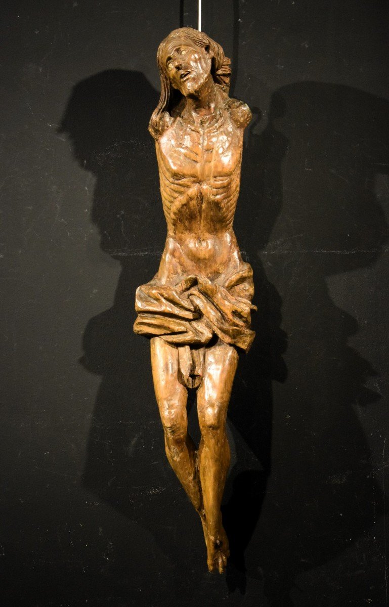 Christ crucifié - Sculpture en bois - Italie, Lombardie, fin du XVe siècle