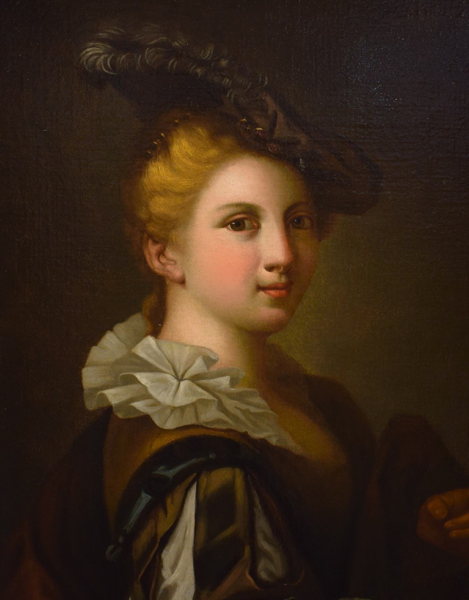 Portrait de jeune Femme - attribué à J.B. Greuze -18e siècle-photo-3