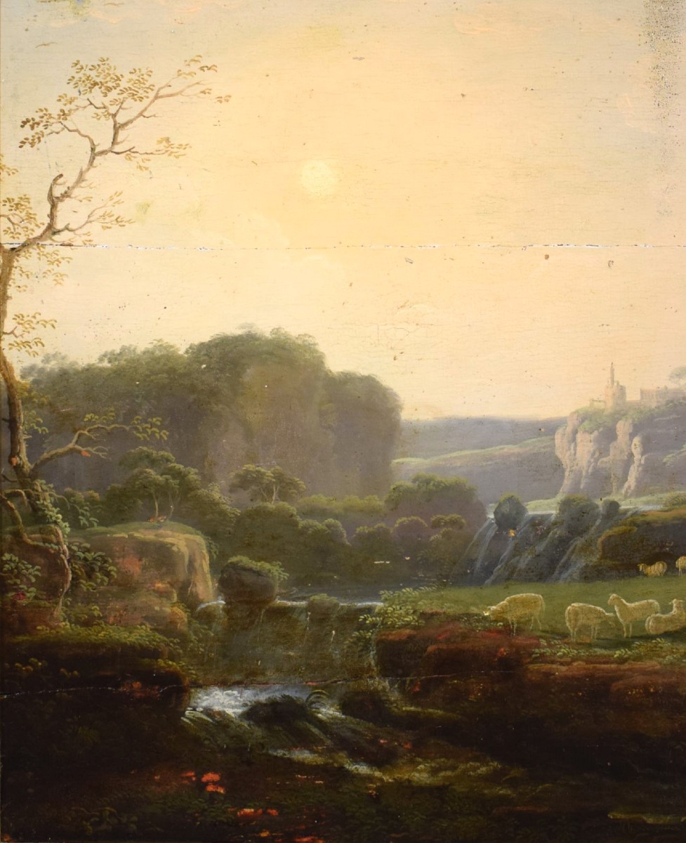 Landscape Of The Roman Countryside - 18th Century-photo-3