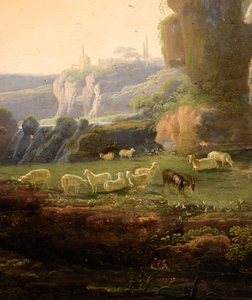 Landscape Of The Roman Countryside - 18th Century-photo-2