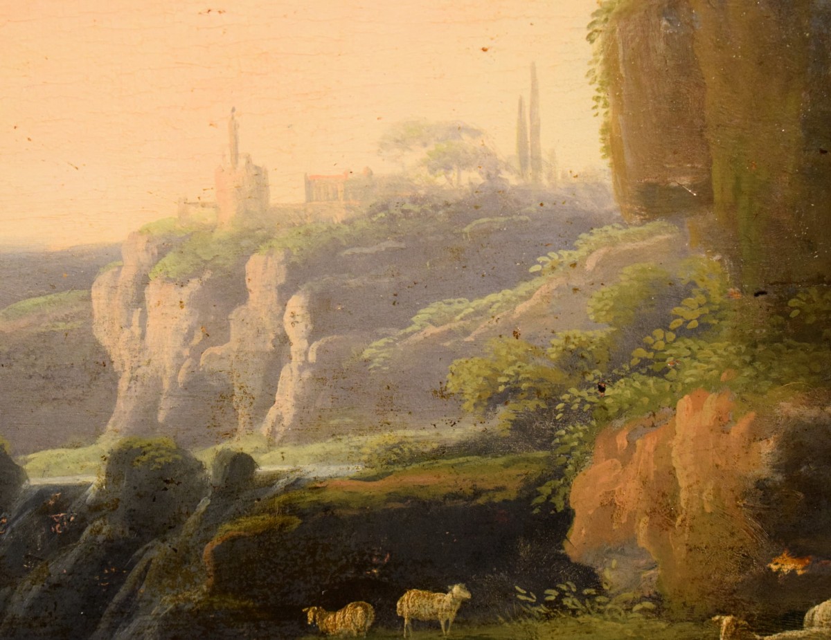 Landscape Of The Roman Countryside - 18th Century-photo-4